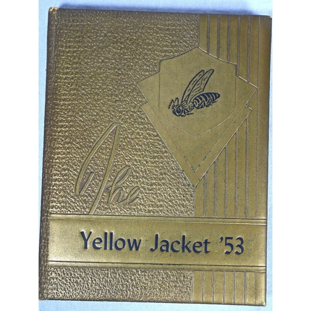 1953 Meridian Texas Yellow Jacket School Yearbook Annual Vintage